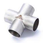 ISO 304 316 Stainless Steel Welded Pipe Fittings Acid Cleaning Cross