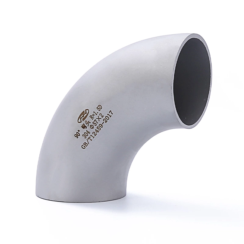 304 Welding Chamfering Seamless Stainless Steel Pipe Fittings Elbow