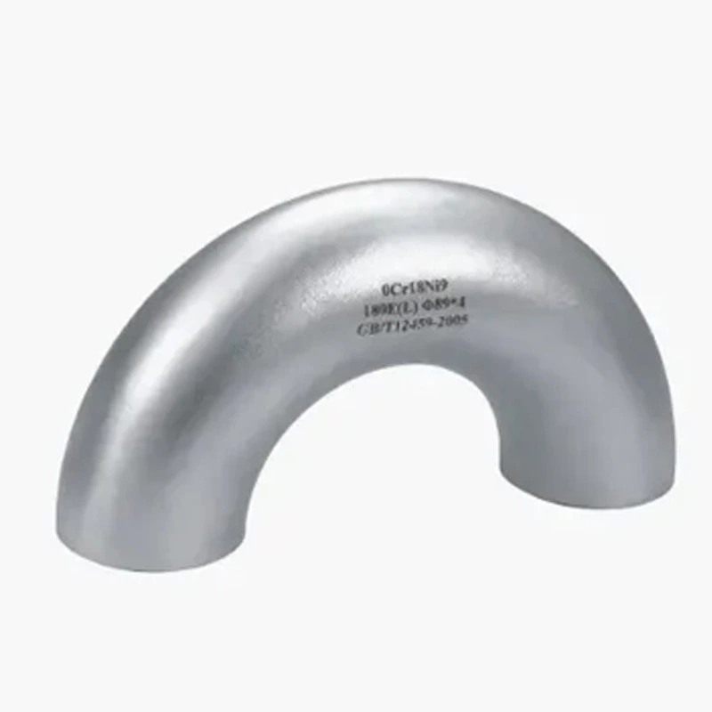 DIN Stainless Steel Sand Rolling Welded Pipe 180 Degree Elbow