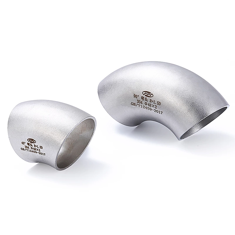304/316L Welding Chamfering Seamless 45 degree Stainless Steel Elbow