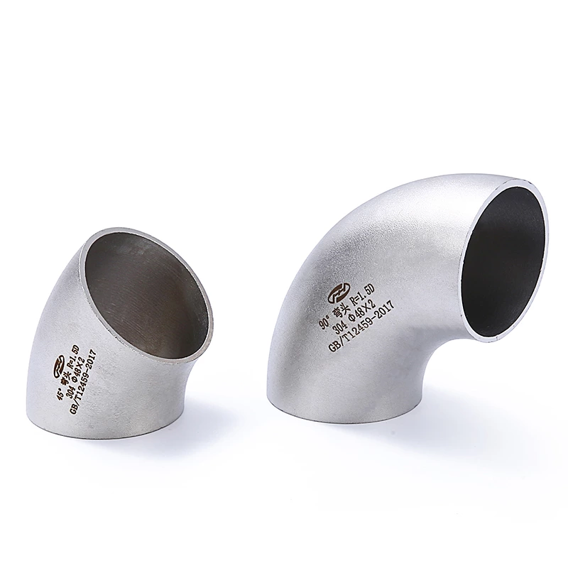 ANSI B16.9 45 Degree Butt-Welding Sand Rolling Stainless Steel Elbows