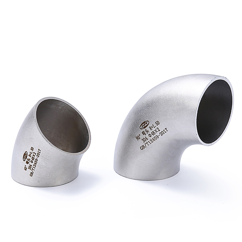 304 Welding Chamfering Seamless Stainless Steel Pipe Fittings Elbow