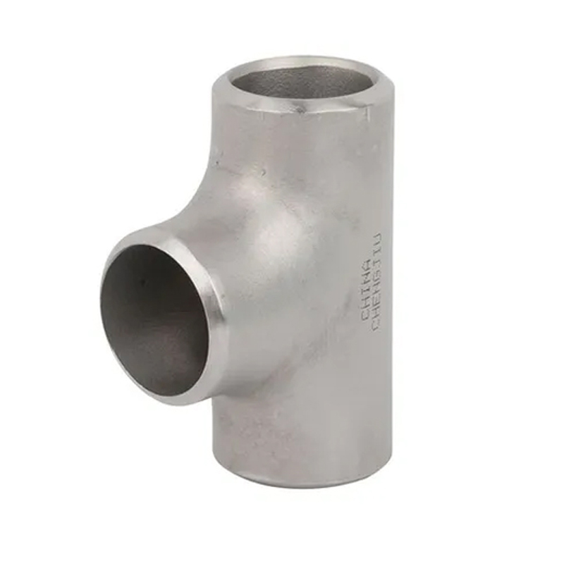ASME B16.5  S31803 Stainless Steel Butt Welded Chamfering Equal Tee