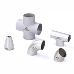 ASME B16.9 A403 Stainless Steel Sand Rolling Reducing Outlet Tee